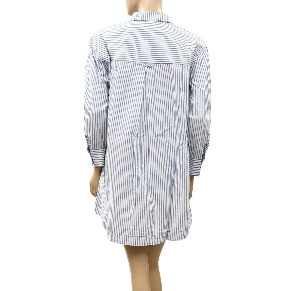 Anthropologie Pilcro Paint Splatter Long-Sleeve Shirt Dress Buttondown SP 288480